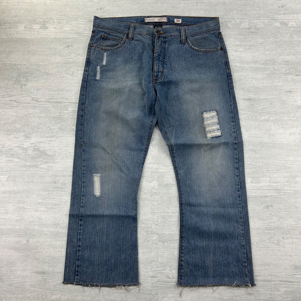 Vintage Y2K 96 North Jeans Size 36x27 Blue Medium Wash Denim Baggy Wide Leg